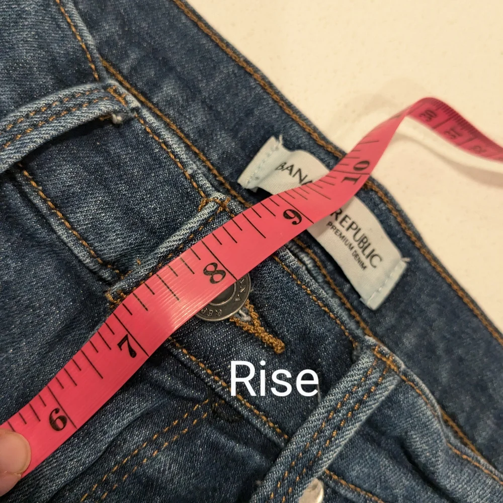 Banana Republic Blue Skinny Jeans Distressed Modern Fit - Picture 8 of 11